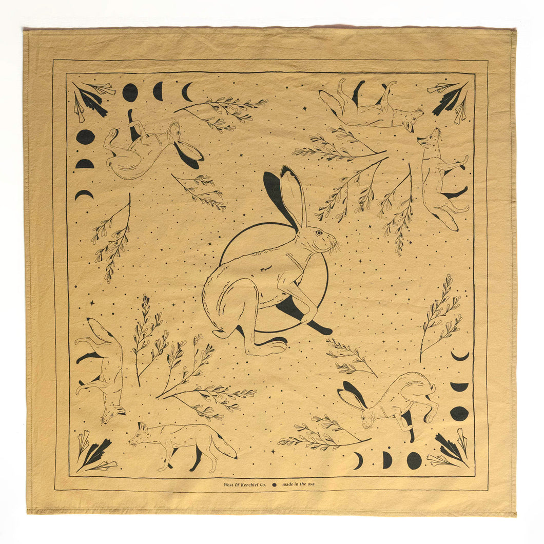 The Hare and The Coyote Bandana